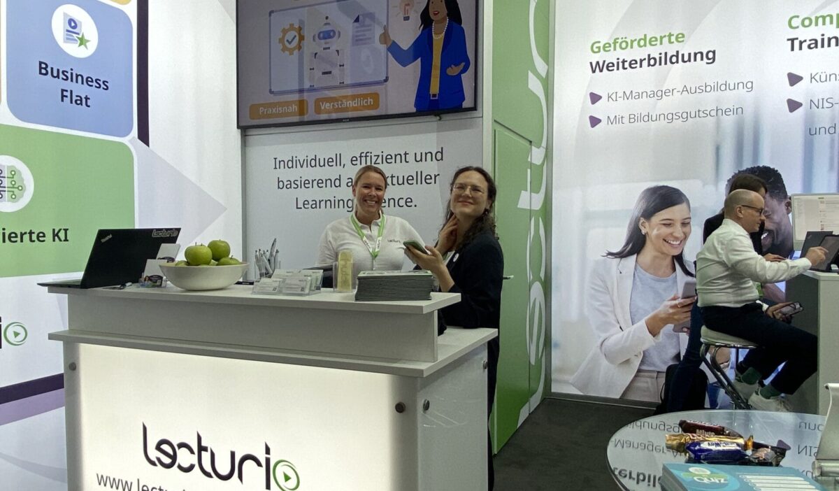 Lecturio Messestand auf der Learntec