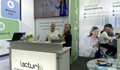 Lecturio Messestand auf der Learntec